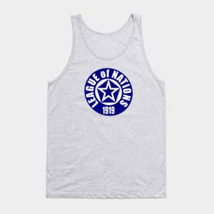 World History League of Nations Logo First World War World Peace Organization Woodrow Wilson Fourteen Points United Nations Tank Top